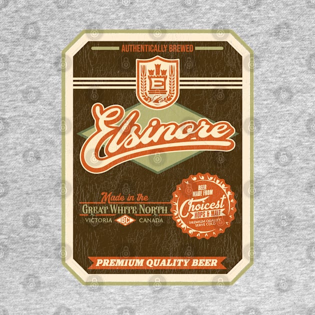 ELSINORE Beer Distressed Label by darklordpug